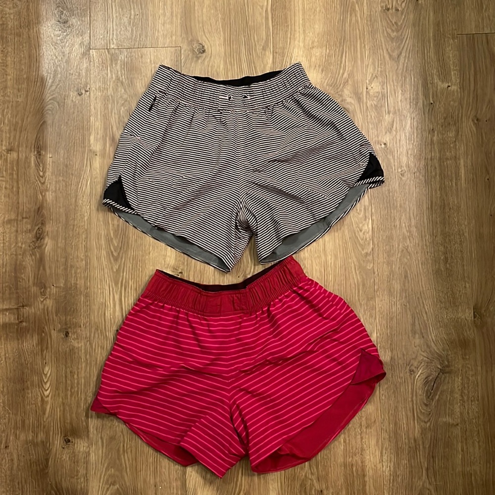 2 pairs of reversible lululemon shorts